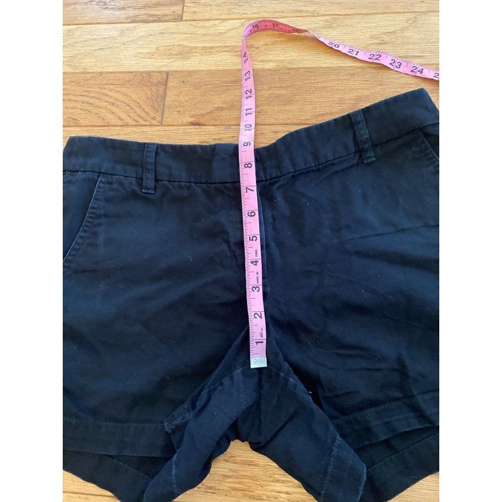 J. Crew women's black cotton mid-rise casual summer shorts size 8 - Picture 8 of 8